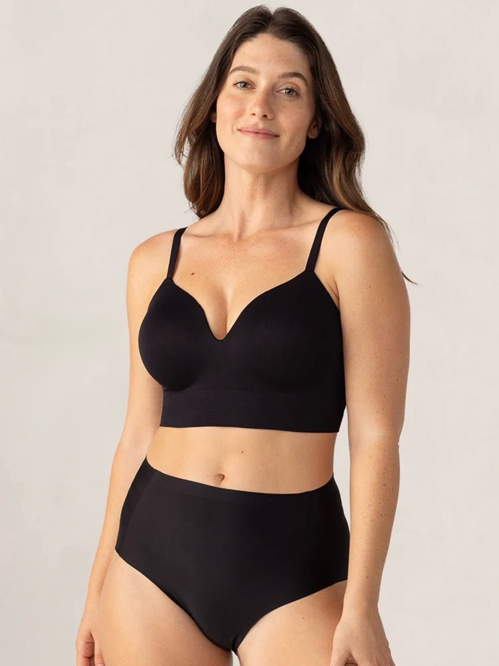 Truekind Supportive Comfort Wireless Shaping Bra | Black | Small